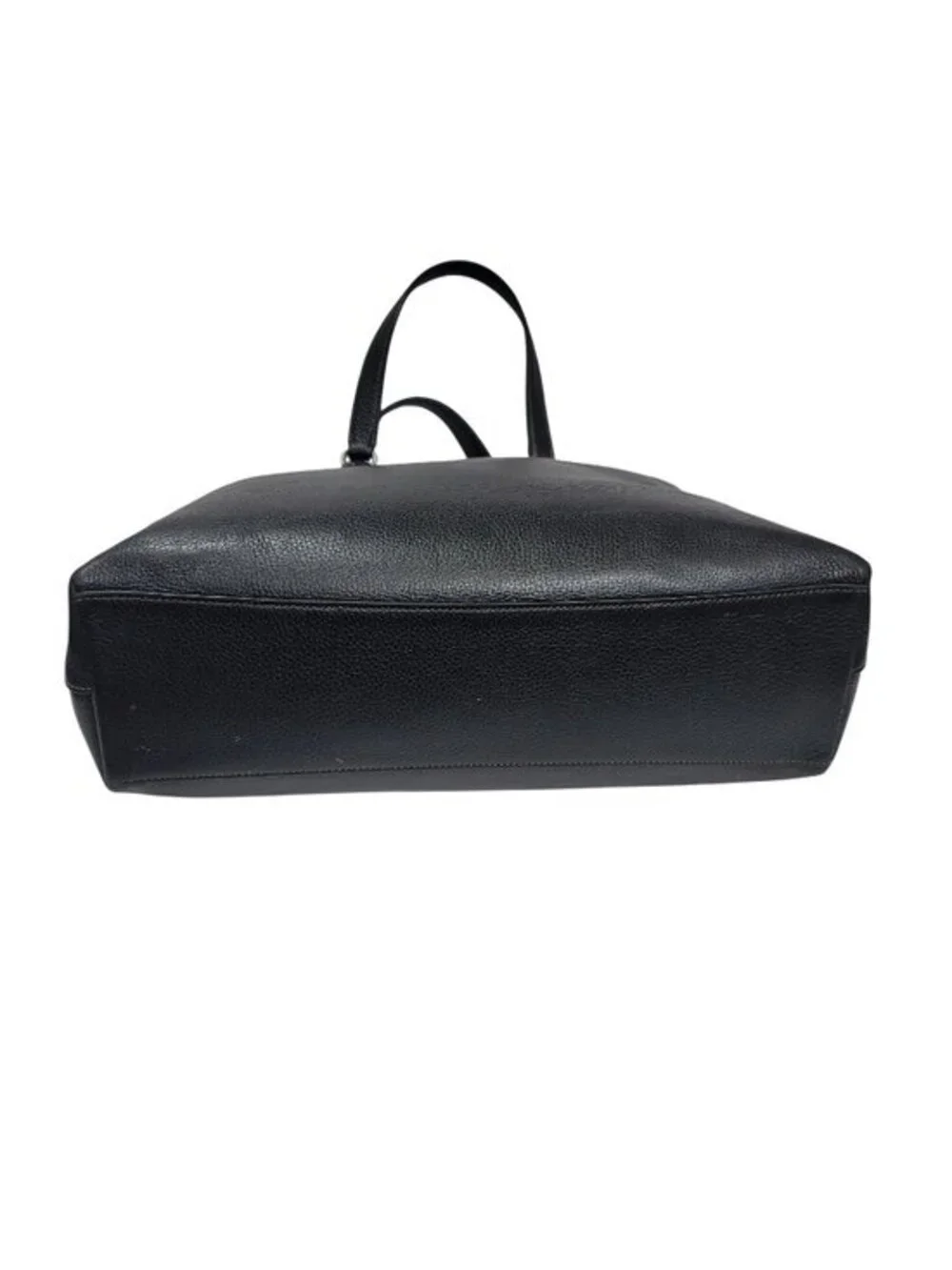 Coach Logan Black Pebbled Leather Carryall Logo Strap